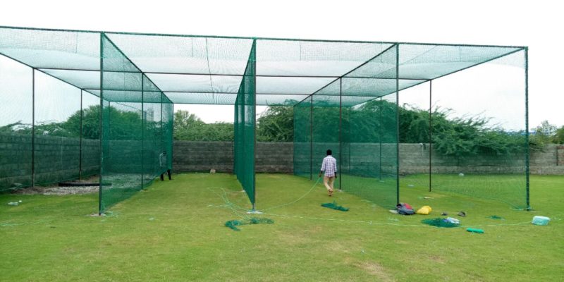 Cricket practice nets In 